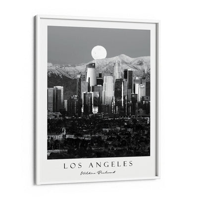 Los Angeles - Wilshire Blvd. Nook At You Matte Paper White Frame