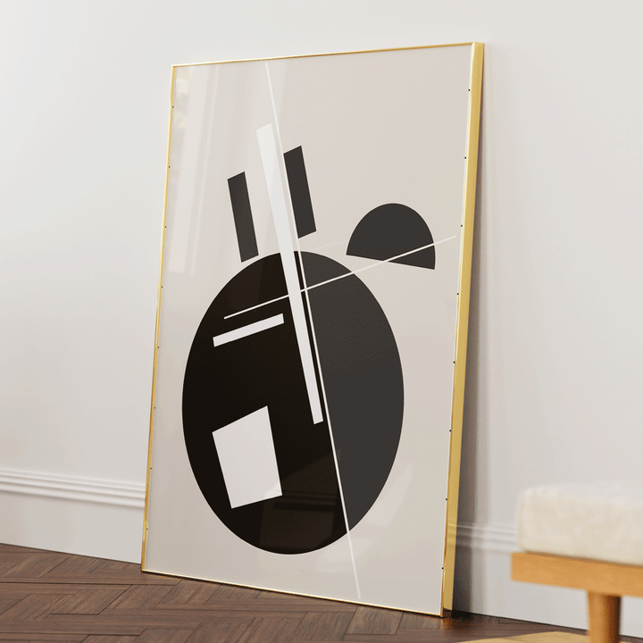 Metamorphosis Abstract Wall Art-Gold Metal Frame-Nook At You
