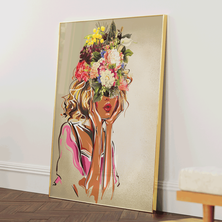Mirrors of Chemistry Nook At You Matte Paper Gold Metal Frame