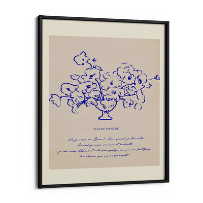 Fleurs D'Encre - Blue Ink Nook At You Matte Paper Black Frame