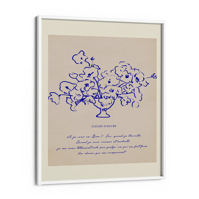 Fleurs D'Encre - Blue Ink Nook At You Matte Paper White Frame