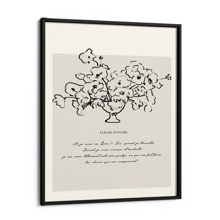 Fleurs D'Encre - Black Ink Nook At You Matte Paper Black Frame