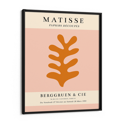 Matisse Exhibition Poster : 1953 - Peach Nook At You Matte Paper Black Frame