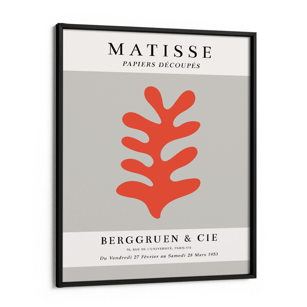Matisse Exhibition Poster : 1953 - Grey Nook At You Matte Paper Black Frame