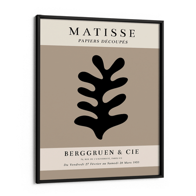 Matisse Exhibition Poster : 1953 - Black Nook At You Matte Paper Black Frame