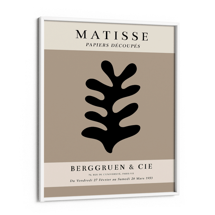 Matisse Exhibition Poster : 1953 - Black Abstract Painting-White Frame-Nook At You