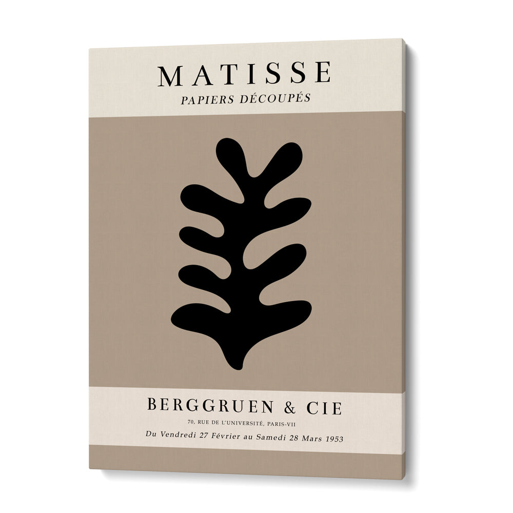 Matisse Exhibition Poster : 1953 - Black Abstract Painting-Gallery Wrap-Nook At You