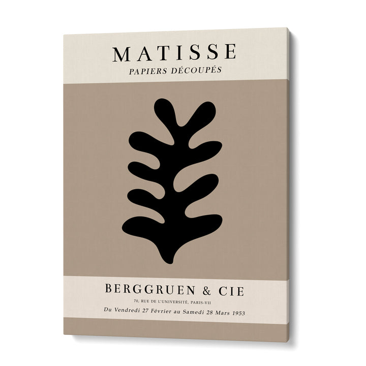 Matisse Exhibition Poster : 1953 - Black Abstract Painting-Gallery Wrap-Nook At You