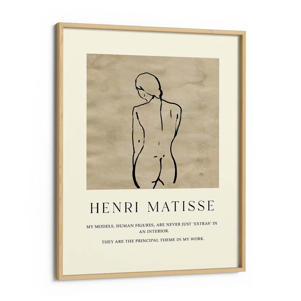 Maquette (Matisse Inspired) Nook At You Matte Paper Wooden Frame