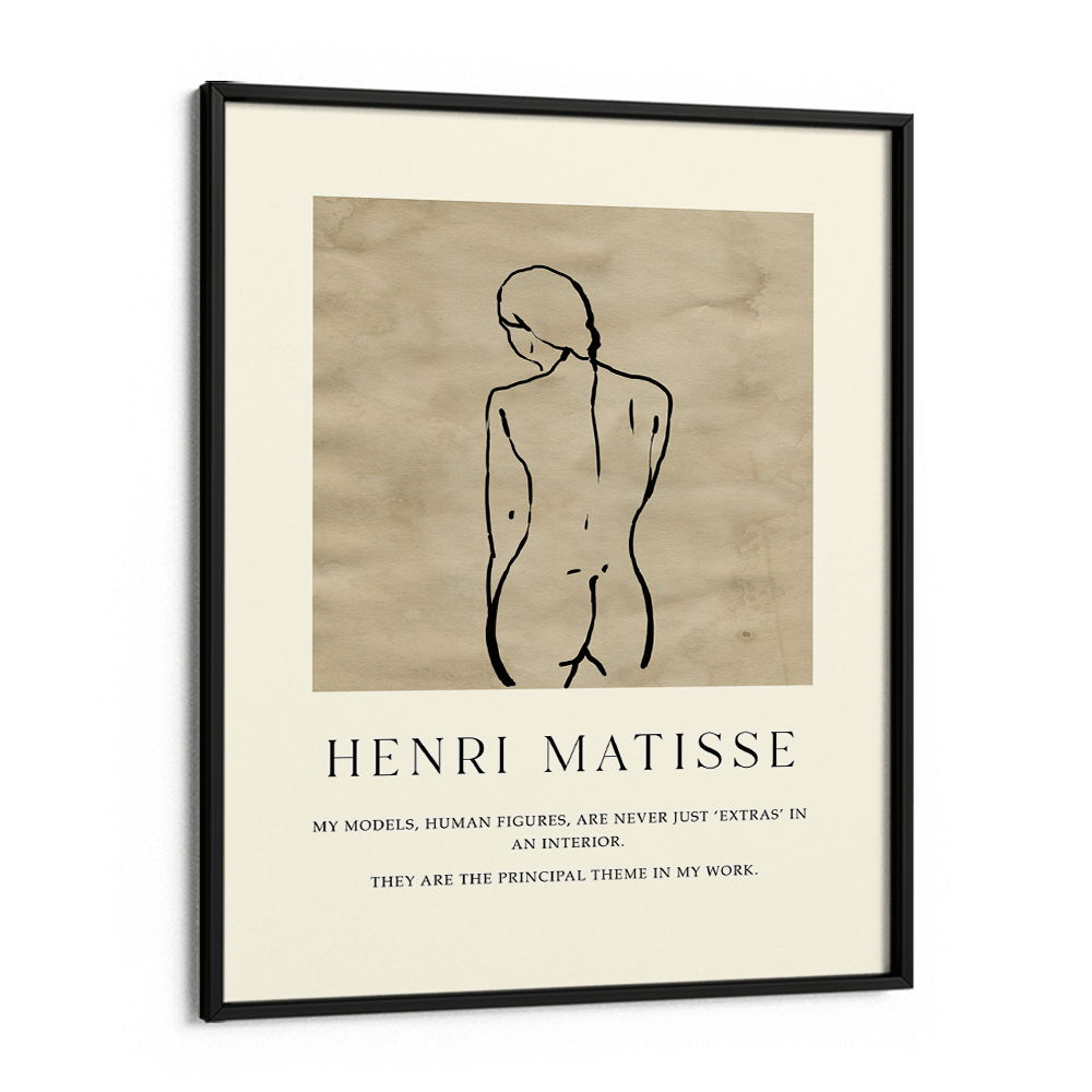 Maquette (Matisse Inspired) Nook At You Matte Paper Black Frame