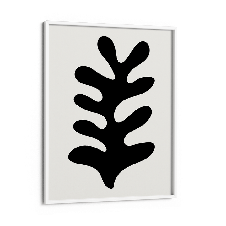 The Leaf - Matisse Inspired Abstract Wall Art-White Frame-Nook At You