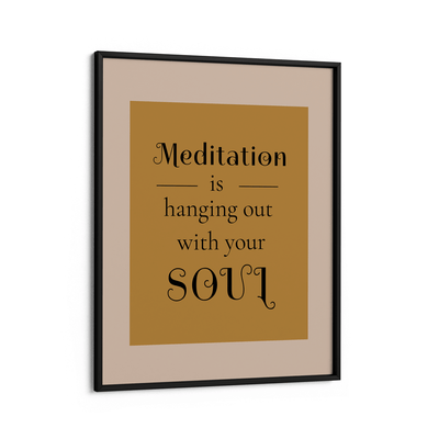 Meditation Nook At You Matte Paper Black Frame