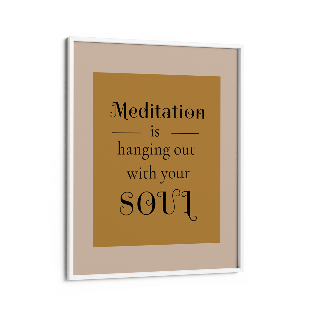 Meditation Nook At You Matte Paper White Frame