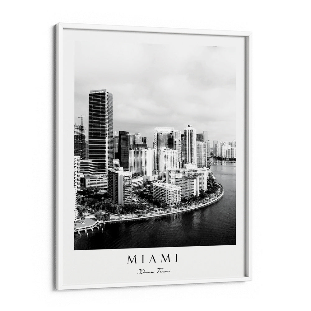 Miami Nook At You Matte Paper White Frame