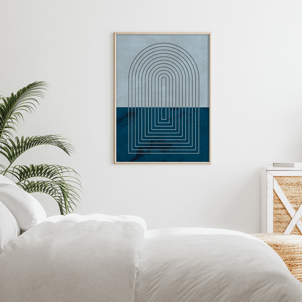 Deep Blue Geometric Nook At You  