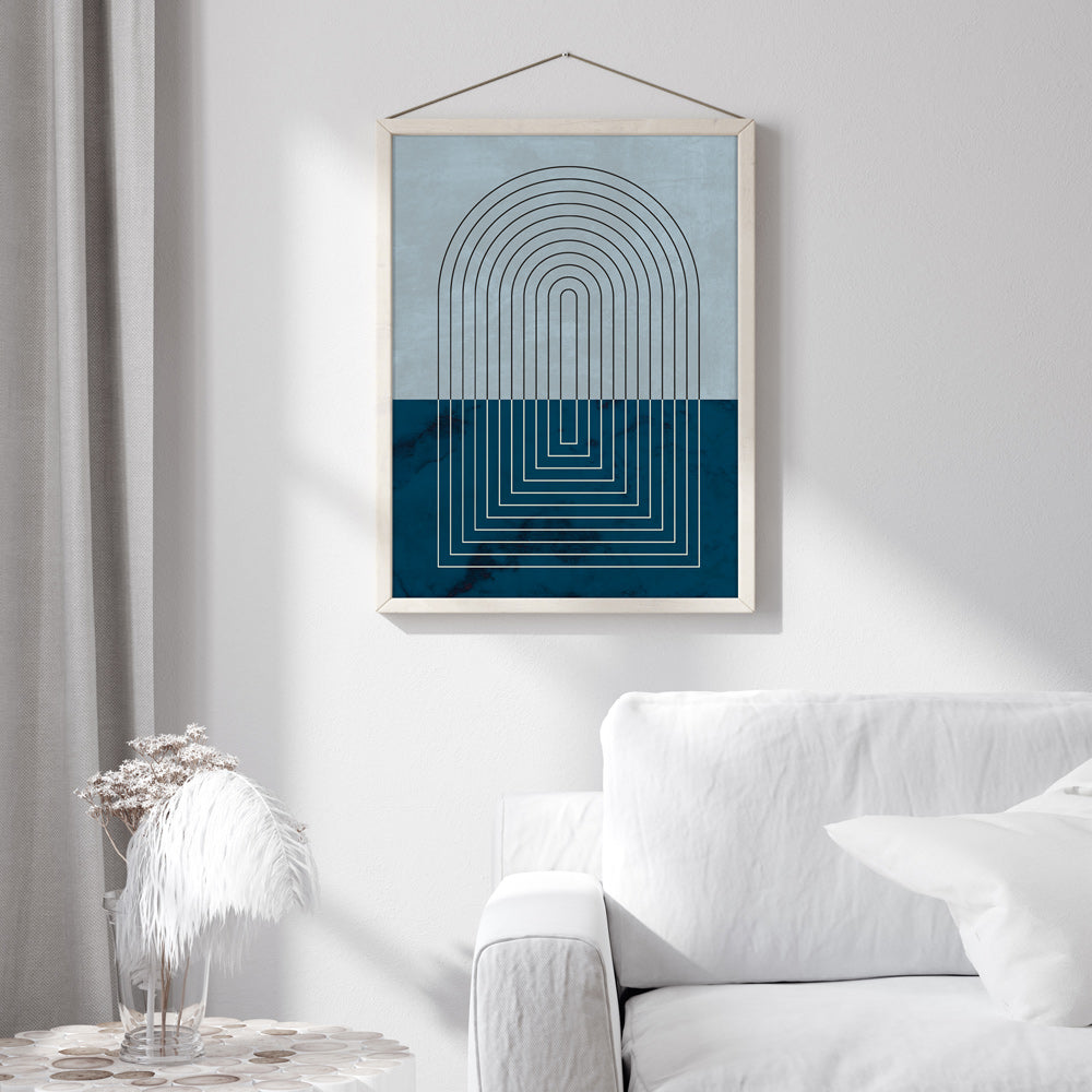 Deep Blue Geometric Nook At You  