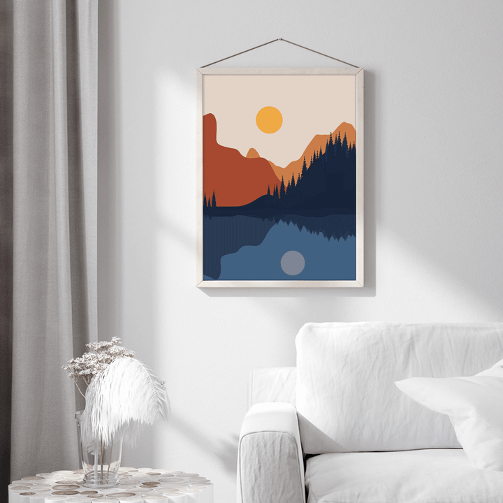Sapphire Vista Nook At You Matte Paper Rolled Art