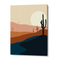 Blue Desert Landscape Painting
