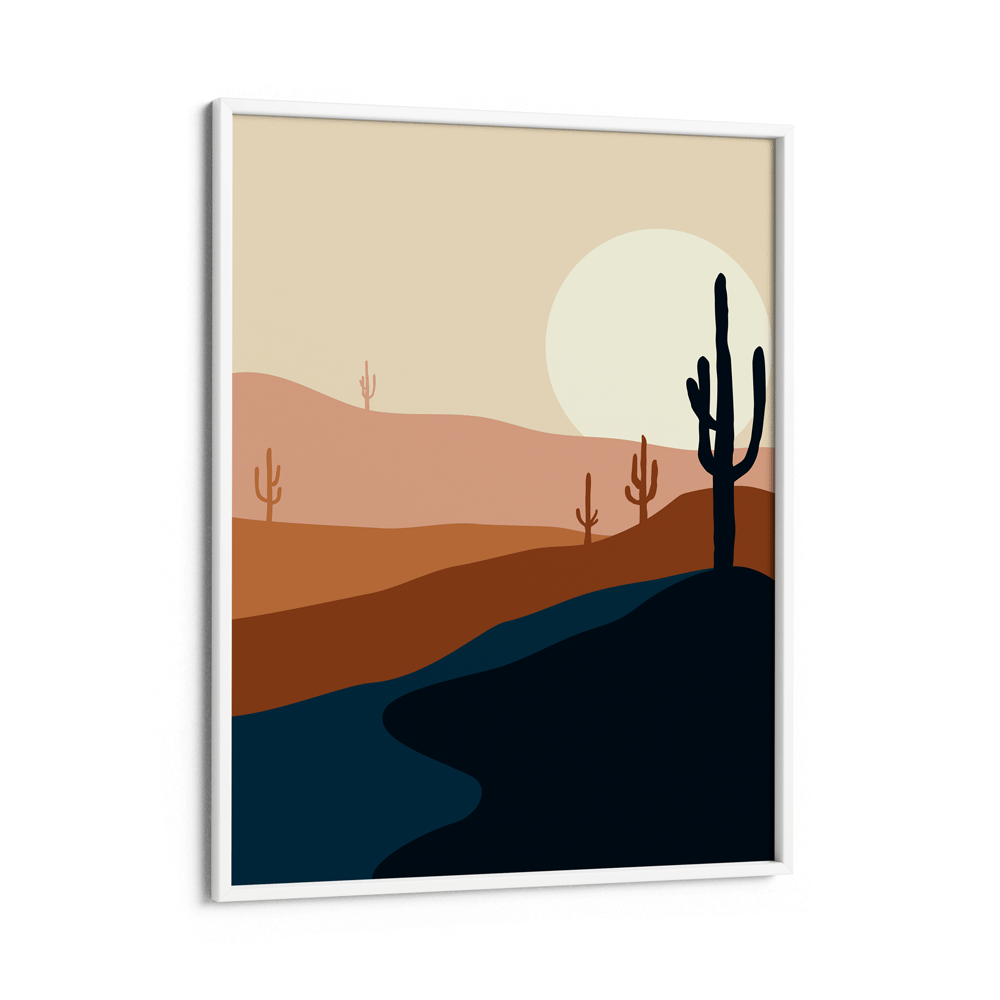 Blue Desert Nook At You Matte Paper White Frame