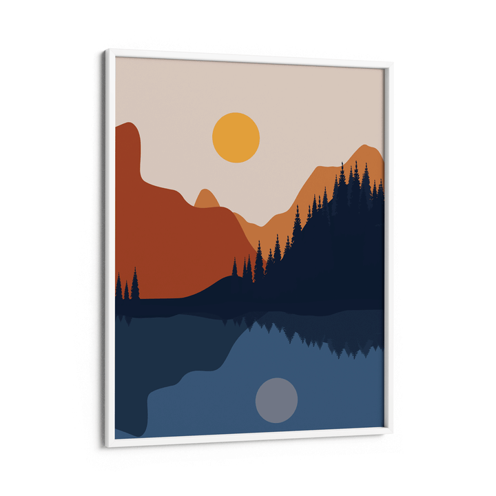 Sapphire Vista Nook At You Matte Paper White Frame