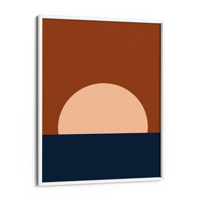 Mid Century Sunrise Nook At You Matte Paper White Frame
