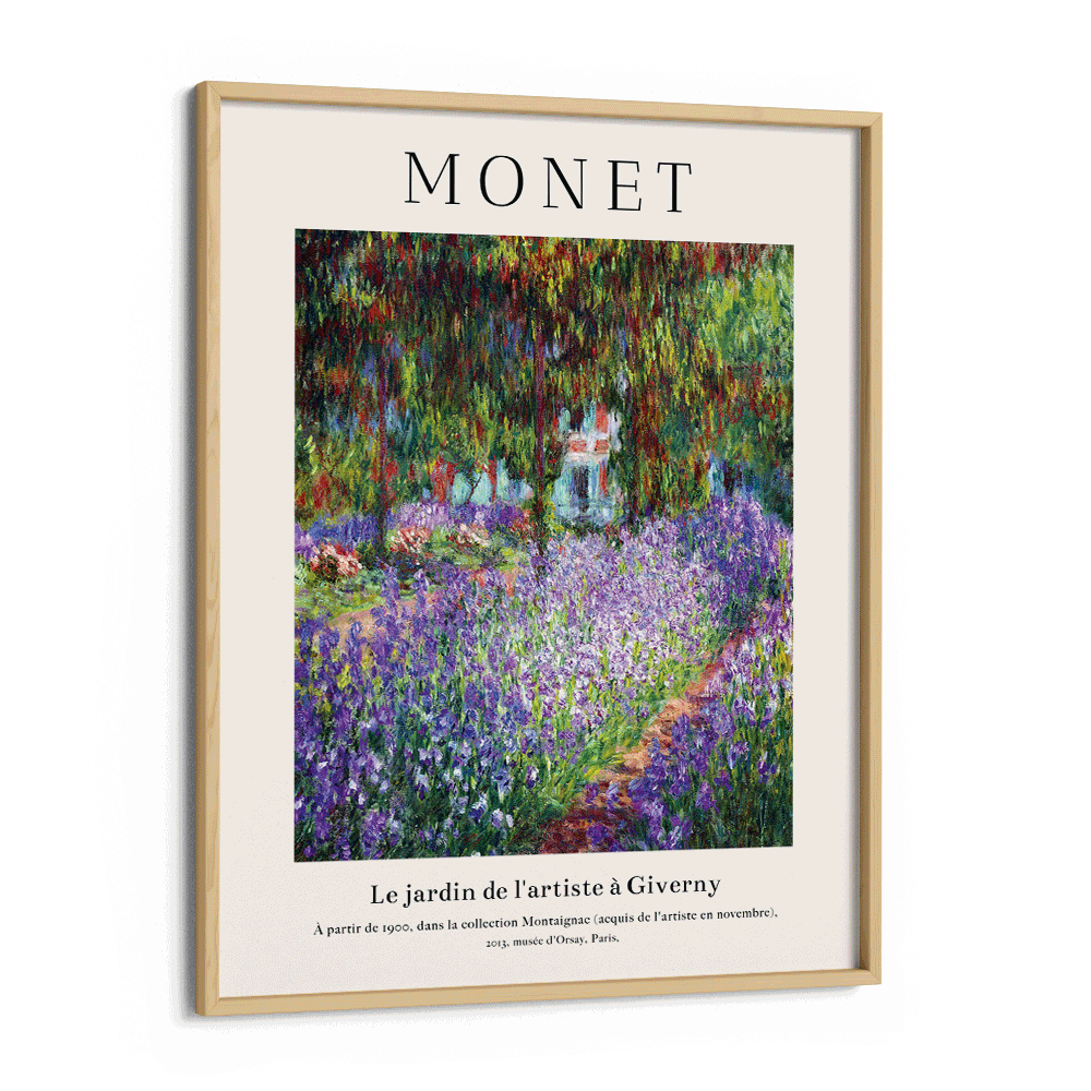 Claude Monet- Le Jardin De L'artiste a Giverny Nook At You Matte Paper Wooden Frame