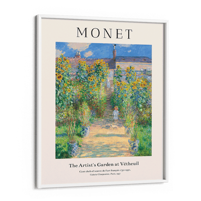 Claude Monet- Garden At Vétheuil Nook At You Matte Paper White Frame