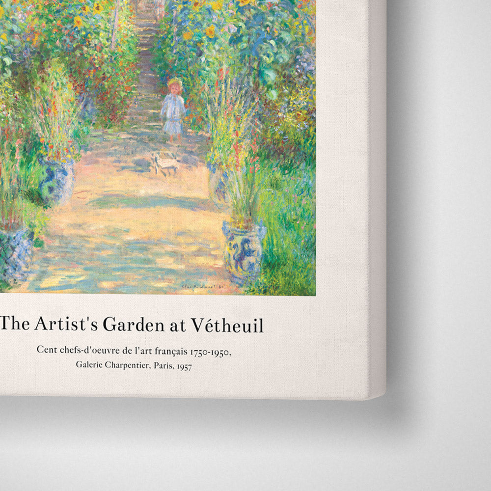 Claude Monet- Garden At Vétheuil Nook At You Canvas Gallery Wrap