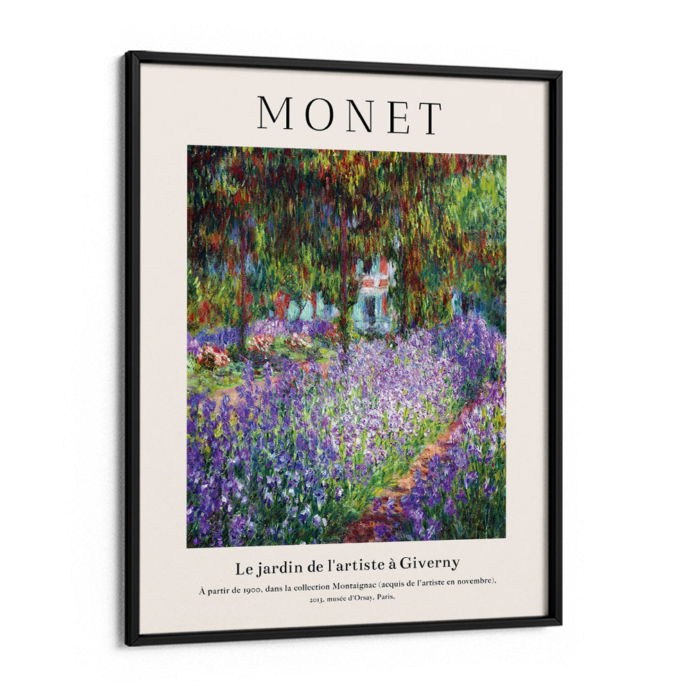 Claude Monet- Le Jardin De L'artiste a Giverny Nook At You Matte Paper Black Frame