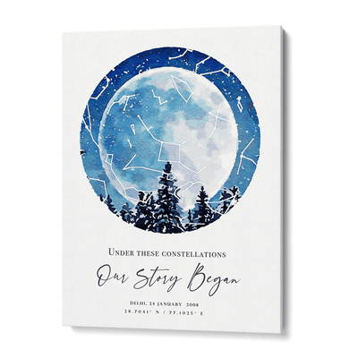 Custom Star Map - Winter Nook At You  