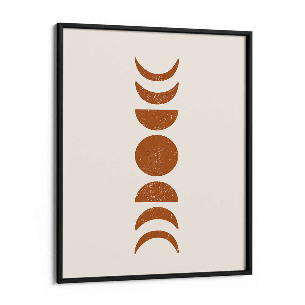 Boho Moon Phases Nook At You Matte Paper Black Frame