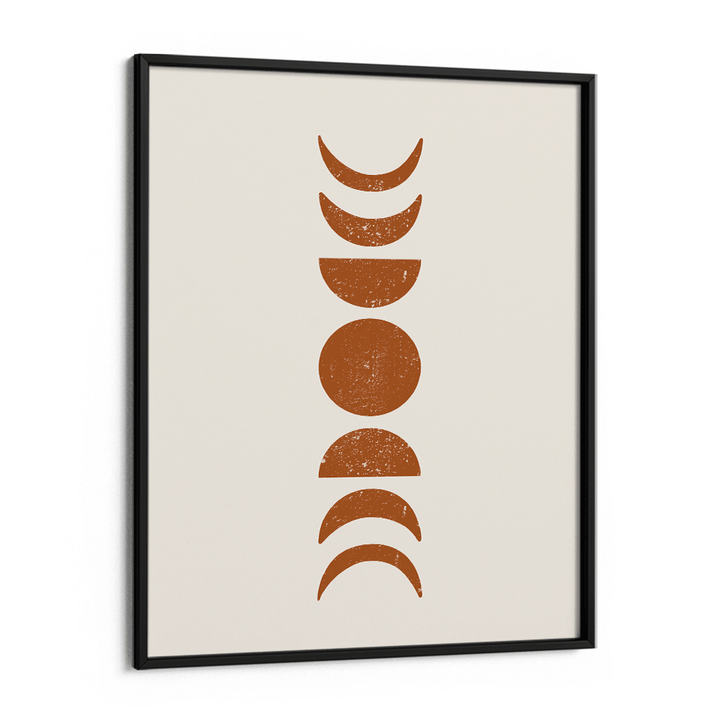 Boho Moon Phases Nook At You Matte Paper Black Frame