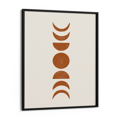 Boho Moon Phases Nook At You Matte Paper Black Frame