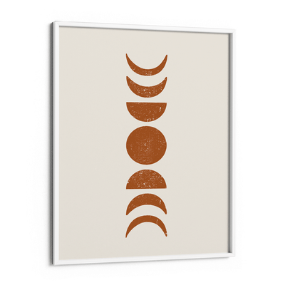 Boho Moon Phases Nook At You Matte Paper White Frame