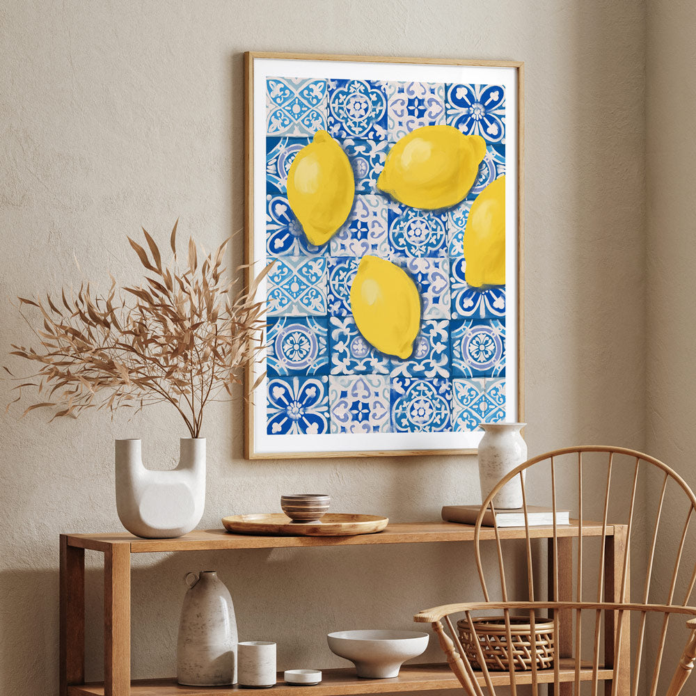 Moroccan Lemons Nook At You Matte Paper Rolled Art