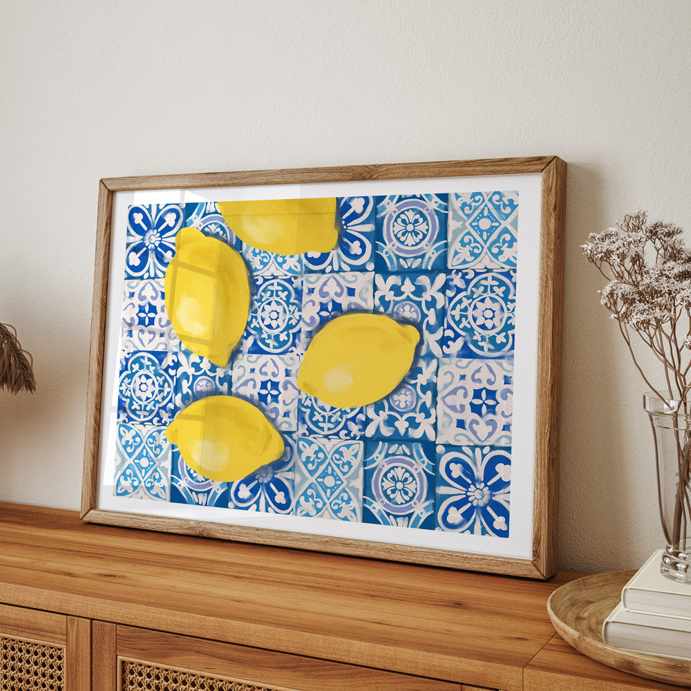 Moroccan Lemons - Horizontal Nook At You Matte Paper Rolled Art