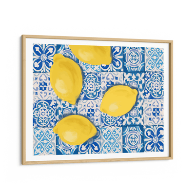 Moroccan Lemons - Horizontal Nook At You Premium Luster Paper Wooden Frame