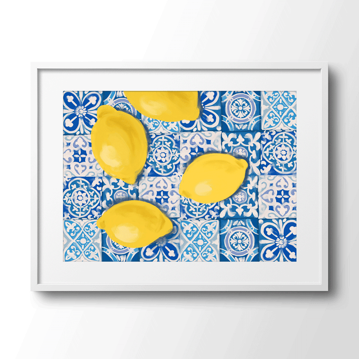 Moroccan Lemons - Horizontal Abstract Art Paintings-Nook At You