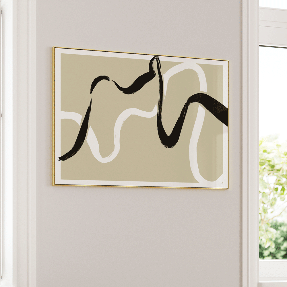 Nerve Nook At You Matte Paper Gold Metal Frame