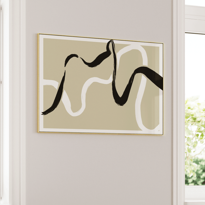 Nerve Nook At You Matte Paper Gold Metal Frame