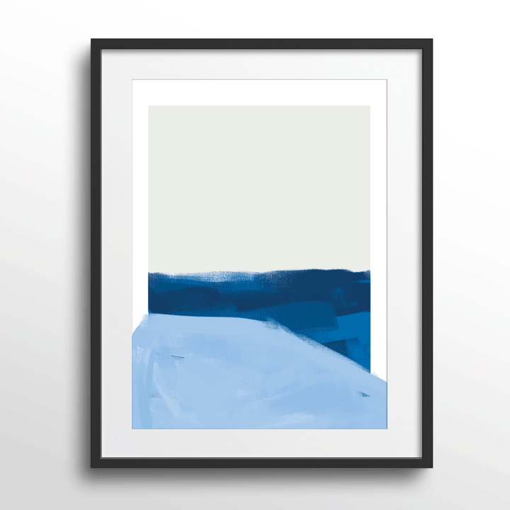 Overdue Abstract Art Paintings-Black Frame With Mount-Nook At You