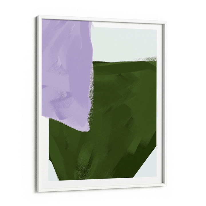 Abstract Verdant Abstract Art Paintings-White Frame-Nook At You