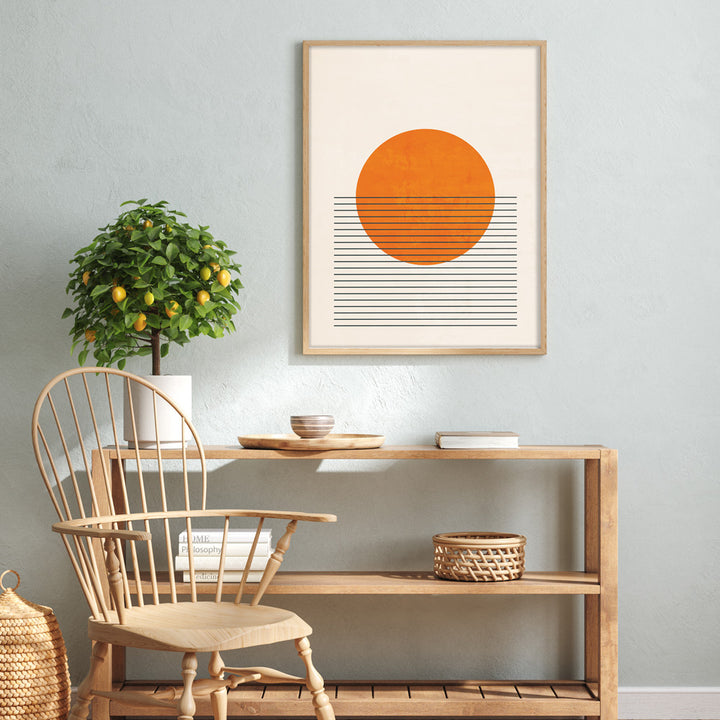 Citrus Colour Block Abstract Art Prints-Rolled Art-Nook At You