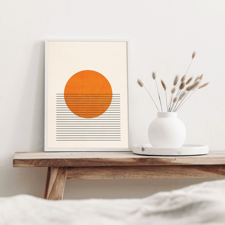 Citrus Colour Block Abstract Art Prints-Nook At You