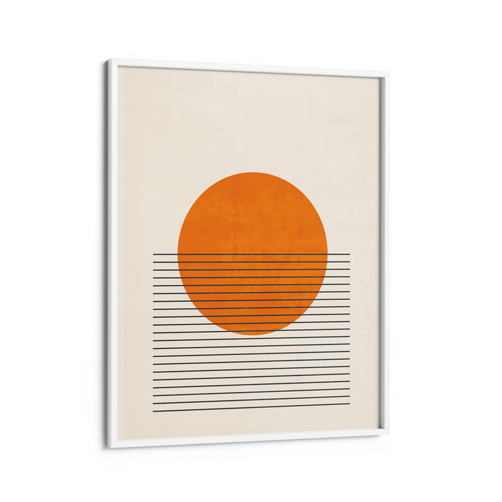 Citrus Colour Block Abstract Art Prints-White Frame-Nook At You