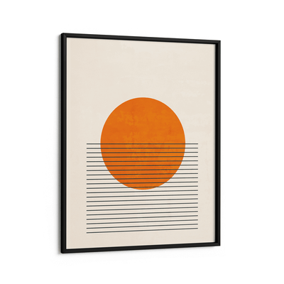 Citrus Colour Block Nook At You Matte Paper Black Frame