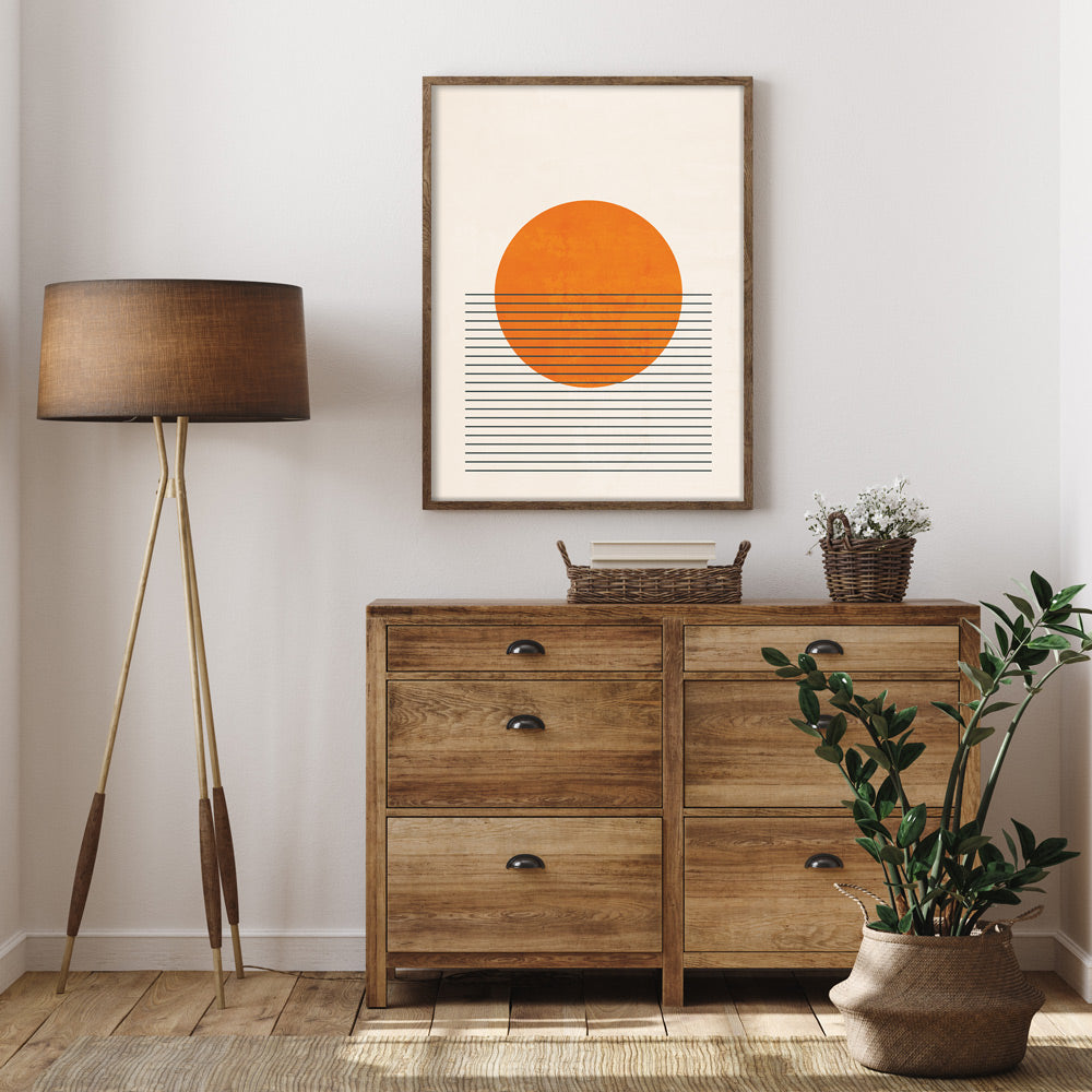 Citrus Colour Block Abstract Art Prints-Nook At You