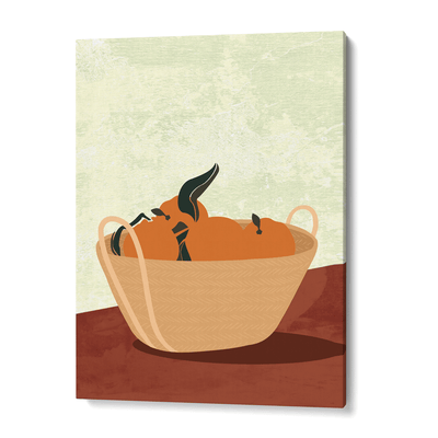 Basket Of Oranges Nook At You Canvas Gallery Wrap