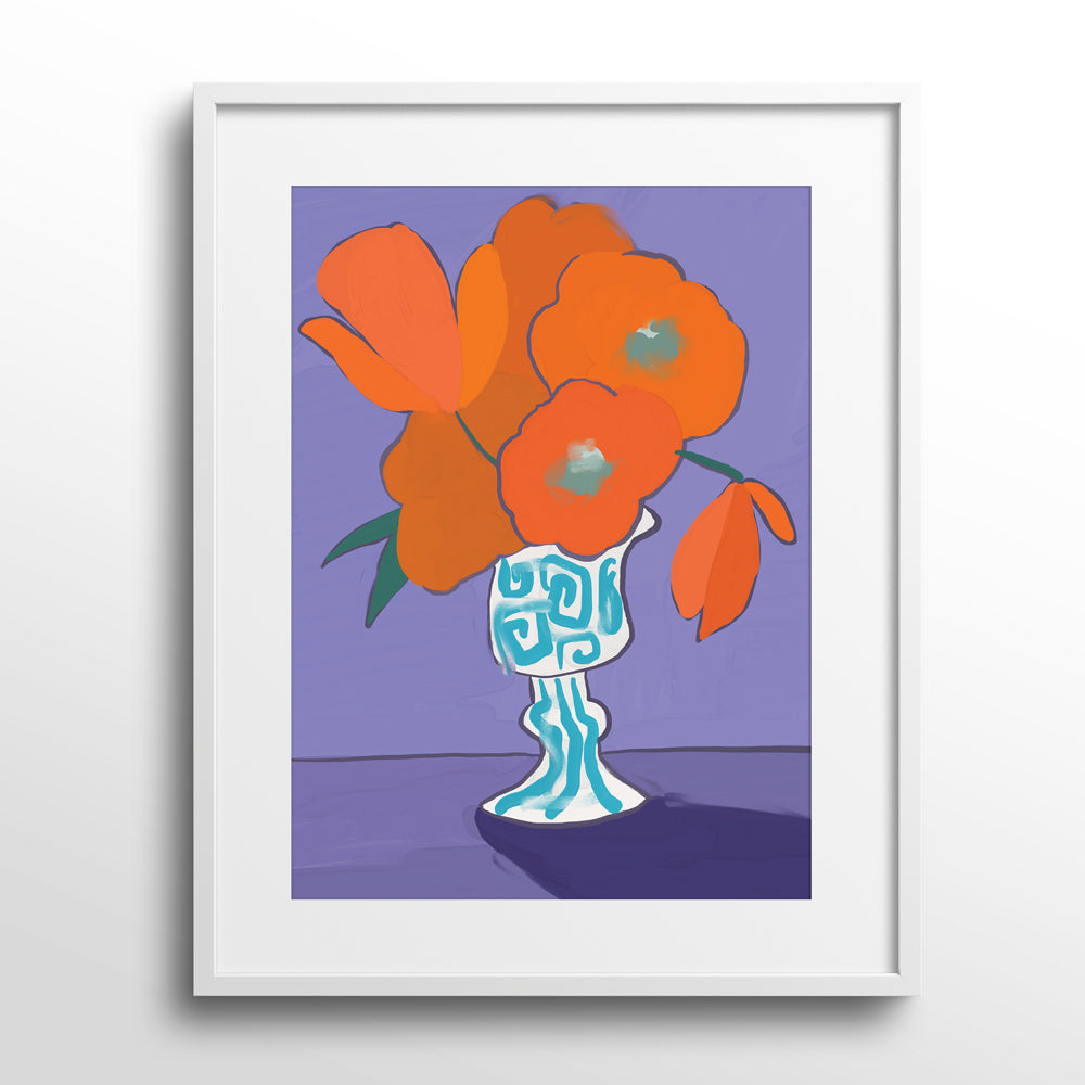 Vase Of Life Nook At You Matte Paper White Frame With Mount