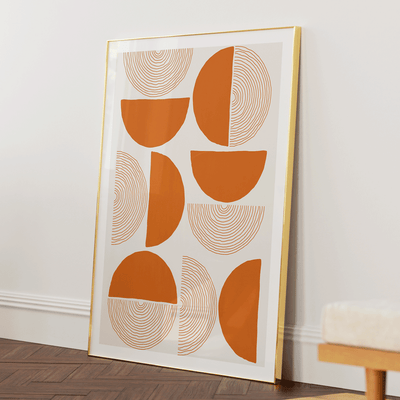 Passage - Terracotta Nook At You Matte Paper Gold Metal Frame